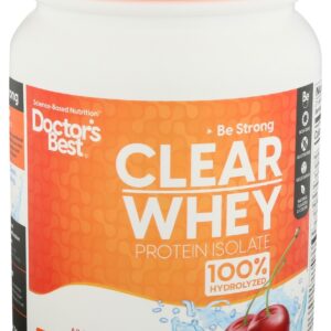 DOCTORS BEST: Clear Whey Protein Isolate Cherry Rush, 546 gm