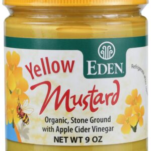 EDEN FOODS: Yellow Mustard Organic Jar, 9 oz