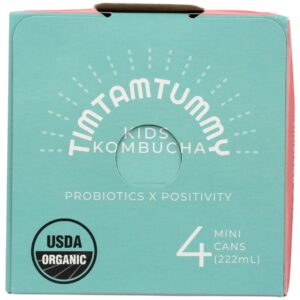 TIM TAM TUMMY: Apple Happy Dance Kids Kombucha 4Pk, 30 fl oz
