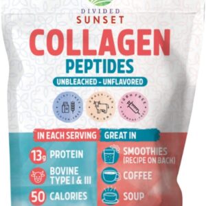 DIVIDED SUNSET: Collagen Peptides, 8 oz