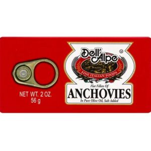 DELL ALPE: Flat Fillets Of Anchovies, 1 ea