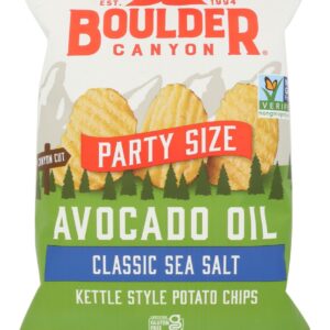 BOULDER CANYON: Avocado Oil Classic Sea Salt Kettle Style Potato Chips, 10 oz