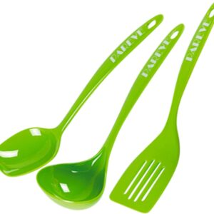 KOSHER CONFUSION ENDERS: Melamine Set 3pc Green Pareve, 1 ea