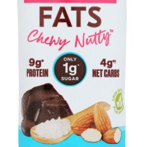 LOVE GOOD FATS: Chewy Nutty Dark Chocolatey Sea Salt and Almond Keto Bar, 1.59 oz