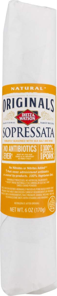DIETZ AND WATSON: Originals Sopressata Chub, 6 oz