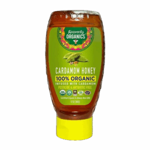 HEAVENLY ORGANICS: Organic Raw Cardamom Honey Squeeze Bottle, 12 oz