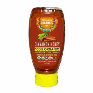 HEAVENLY ORGANICS: Organic Raw Cinnamon Honey Squeeze Bottle, 12 oz