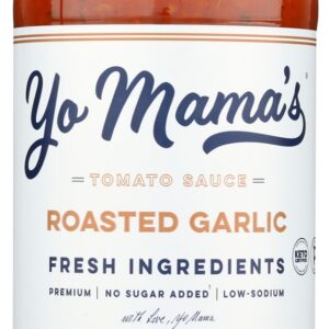 YO MAMAS FOODS: Roasted Garlic Tomato Sauce, 25 oz