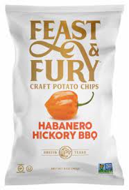 FEAST & FURY: Chips Habanero Bbq, 5 oz