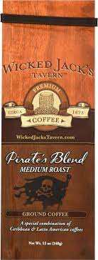 WICKED JACKS: Coffee Grnd Pirate Blend, 12 oz