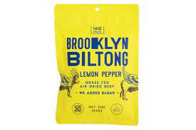 BROOKLYN BILTONG: Jerky Lemon Pepper, 2 oz