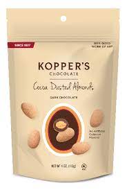 KOPPERS: Nuts Cocoa Dusted Almonds, 4 oz