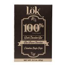 LOK FOODS: Bar Choc Drk 100 Pct Cco, 3 oz