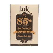 LOK FOODS: Bar Choc Drk 85 Pct Cco, 3 oz