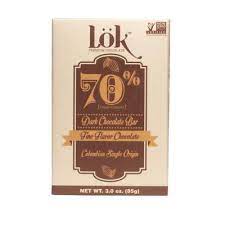 LOK FOODS: Bar Choc Drk 70 Pct Ccao, 3 oz