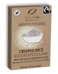 JELINA CHOCOLATIER: Bar Rice Crisp Mk Choc, 1.41 oz