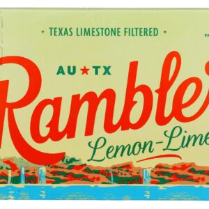 RAMBLER: Lemon Lime Sparkling Water 8Pk, 96 fl oz