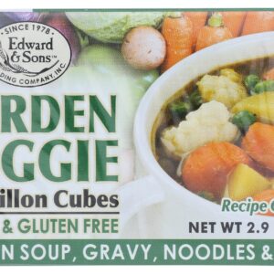 EDWARD & SONS: Garden Veggie Bouillon Cubes, 2.9 oz