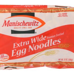 MANISCHEWITZ: Extra Wide Egg Noodles, 12 oz