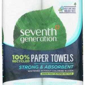 SEVENTH GENERATION: Recycled Paper Towels 2 Rolls, 1 ea