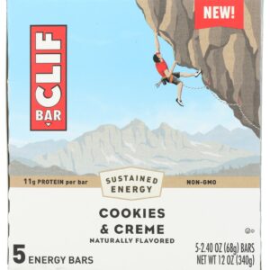 CLIF: Cookies and Creme Bar 5Pc, 12 oz