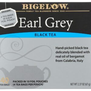 BIGELOW: Earl Grey Black Tea 40Bg, 2.37 oz