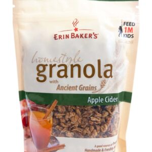 ERIN BAKERS: Homestyle Apple Cider Granola, 12 oz