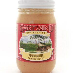 EAST WIND: Peanut Butter Crunchy No Salt, 16 oz