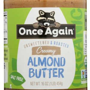 ONCE AGAIN: Organic Almond Butter Creamy Roasted, 16 oz
