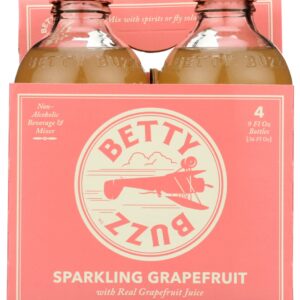 BETTY BUZZ: Sparkling Grapefruit Bottles 4Pk, 36 fo