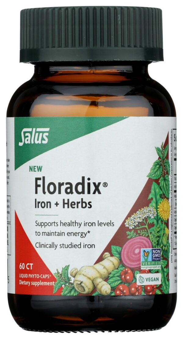 SALUS: Floradix Iron Herbs Phyto Caps, 60 cp