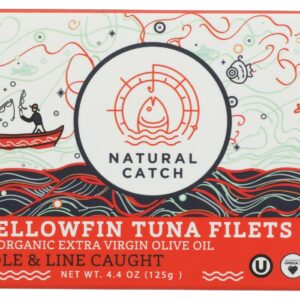 NATURAL CATCH: Tuna Yellowfin In Olive Oil, 4.4 oz
