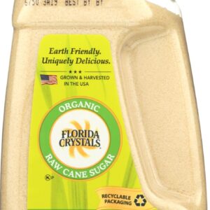 FLORIDA CRYSTALS: Organic Raw Cane Sugar, 48 oz
