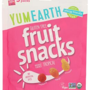 YUMEARTH: Organic Tropical Fruit Snacks 5Ct, 3.5 oz