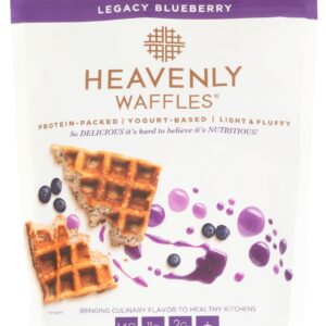 HEAVENLY WAFFLES: Legacy Blueberry Heavenly Waffles Mix, 13.5 oz