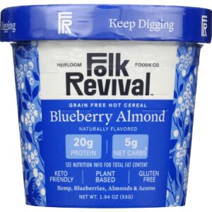 FOLK REVIVAL: Blueberry Almond Hot Cereal, 1.94 oz