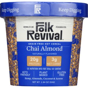 FOLK REVIVAL: Chai Almond Hot Cereal, 1.94 oz