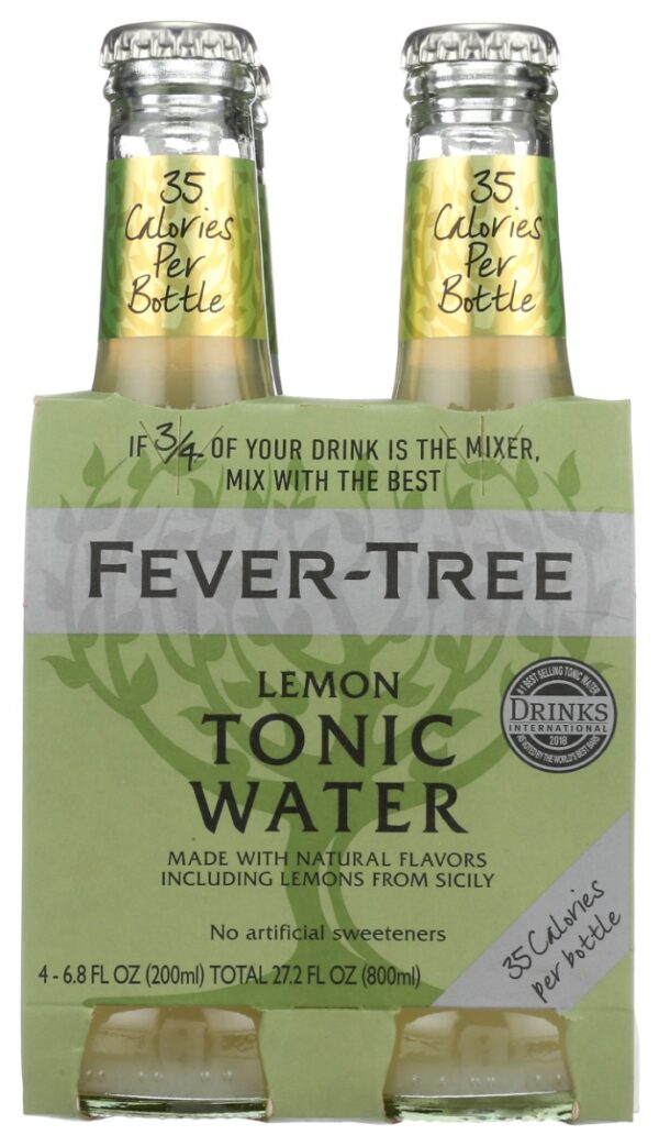 FEVER TREE: Lemon Tonic 4Pk, 27.2 fll oz