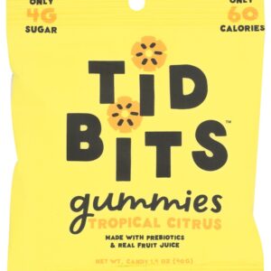 TIDBITS CANDY: Tropical Citrus Gummies, 1.4 oz