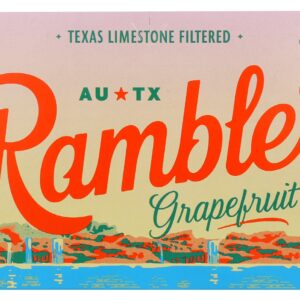 RAMBLER: Grapefruit Sparkling Water 8Pk, 96 fl oz