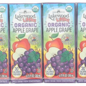 LAKEWOOD: Littles Organic Apple Grape Juice Boxes 8Ct, 54 fo