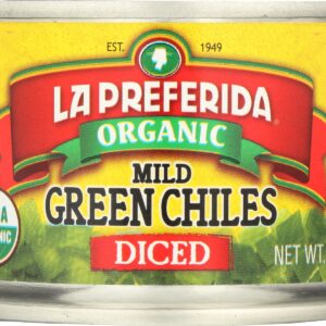 LA PREFERIDA: Organic Diced Green Chiles Mild, 4 oz