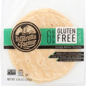 LA TORTILLA FACTORY: Gluten Free Tortillas Cassava Flour, 8.46 oz