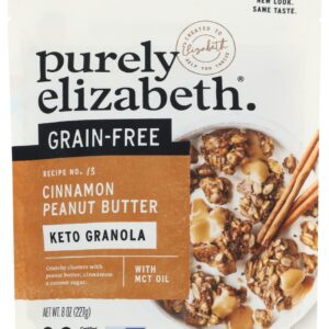 PURELY ELIZABETH: Cinnamon Peanut Butter Granola, 8 oz