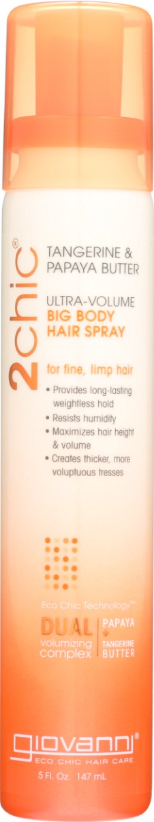 GIOVANNI COSMETICS: 2Chic Ultra Volume Big Body Hair Spray, 5 oz