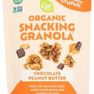 GO RAW: Chocolate Peanut Butter Organic Snacking Granola, 8 oz