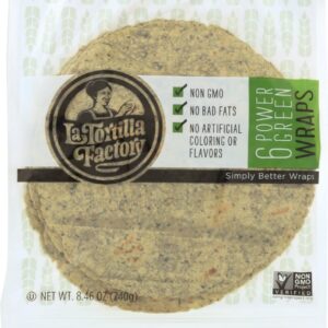 LA TORTILLA FACTORY: NON GMO Wraps Power Greens, 8.46 oz