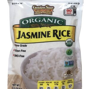 GOLDEN STAR: Organic Jasmine Rice, 8.5 oz