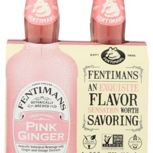 FENTIMANS: Pink Ginger 4Pk, 37.2 fo