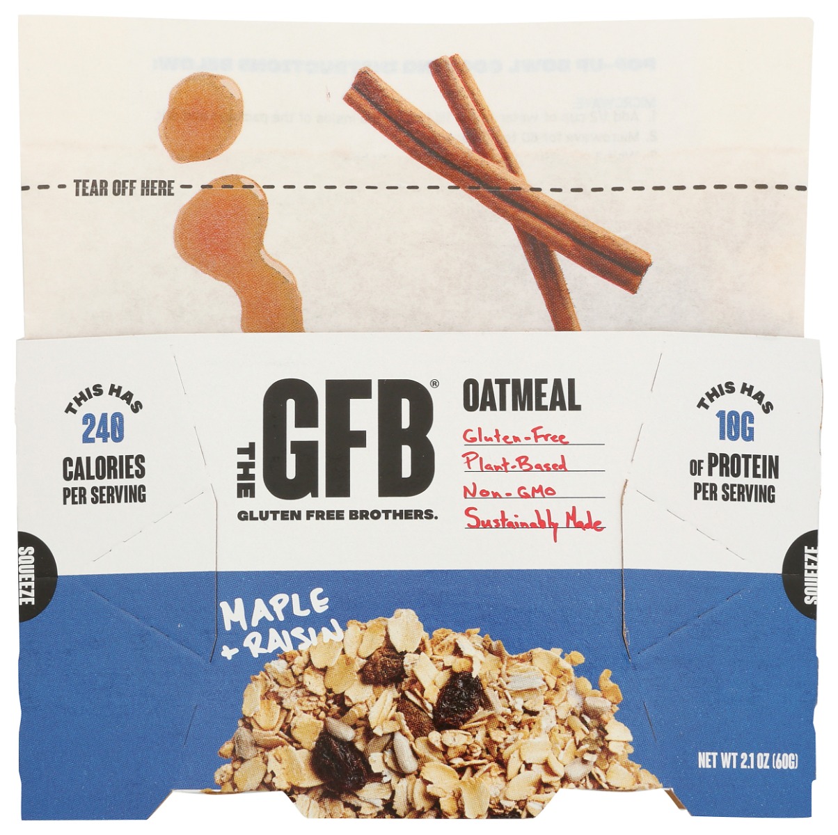 THE GFB: Maple Raisin Oatmeal, 2.1 oz